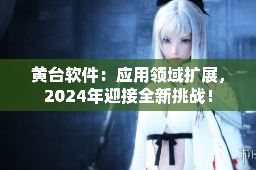 黃臺(tái)軟件：應(yīng)用領(lǐng)域擴(kuò)展，2024年迎接全新挑戰(zhàn)！