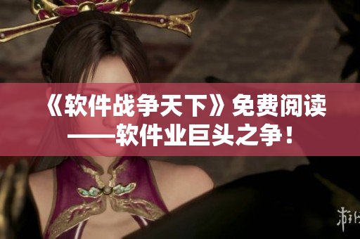 《軟件戰(zhàn)爭天下》免費閱讀——軟件業(yè)巨頭之爭！