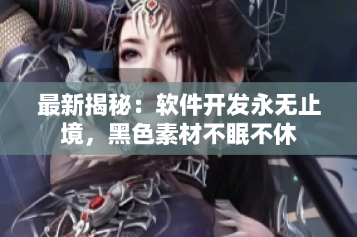 最新揭秘：軟件開發(fā)永無止境，黑色素材不眠不休