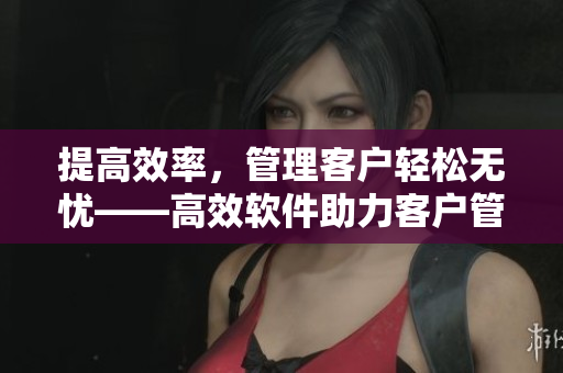 提高效率，管理客戶輕松無(wú)憂——高效軟件助力客戶管理。