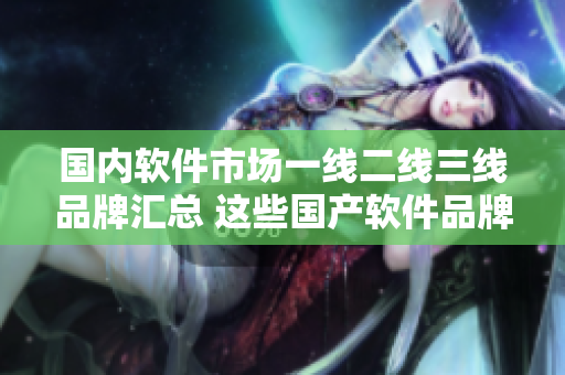 國內軟件市場一線二線三線品牌匯總 這些國產軟件品牌你都知道嗎？