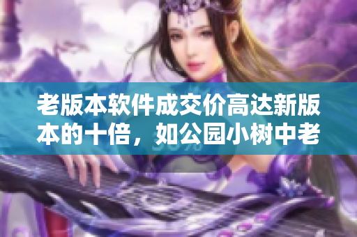 老版本軟件成交價高達新版本的十倍，如公園小樹中老年交易