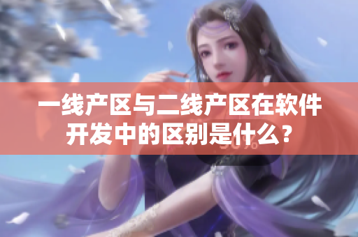一線產(chǎn)區(qū)與二線產(chǎn)區(qū)在軟件開發(fā)中的區(qū)別是什么？