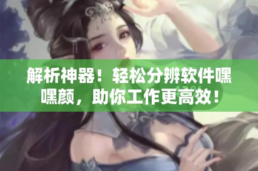 解析神器！輕松分辨軟件嘿嘿顏，助你工作更高效！