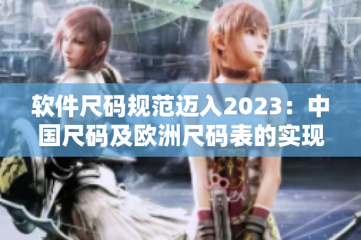 軟件尺碼規(guī)范邁入2023：中國尺碼及歐洲尺碼表的實現(xiàn)與應(yīng)用