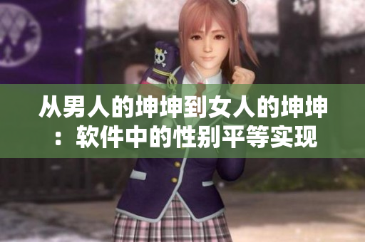 從男人的坤坤到女人的坤坤：軟件中的性別平等實現(xiàn)
