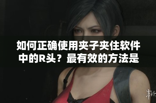 如何正確使用夾子夾住軟件中的R頭？最有效的方法是什么？