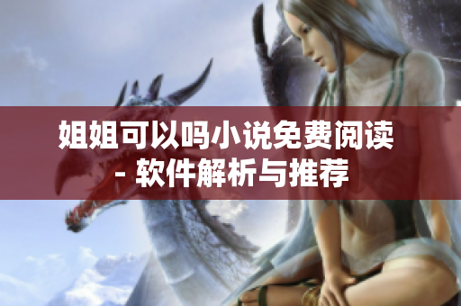 姐姐可以嗎小說免費(fèi)閱讀 - 軟件解析與推薦
