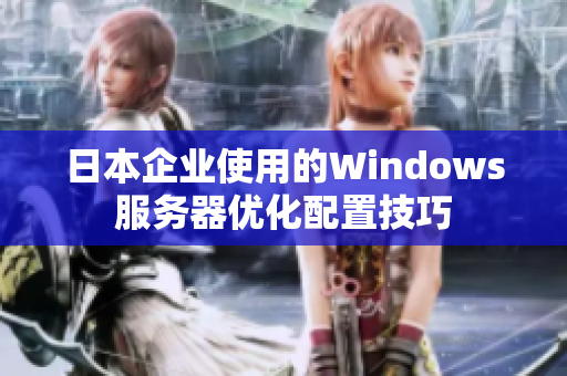 日本企業(yè)使用的Windows服務器優(yōu)化配置技巧