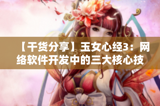 【干貨分享】玉女心經(jīng)3：網(wǎng)絡(luò)軟件開發(fā)中的三大核心技巧