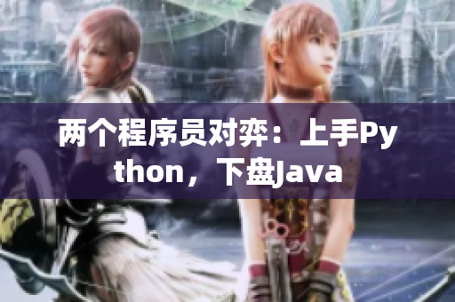 兩個程序員對弈：上手Python，下盤Java