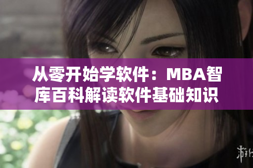 從零開始學(xué)軟件：MBA智庫百科解讀軟件基礎(chǔ)知識