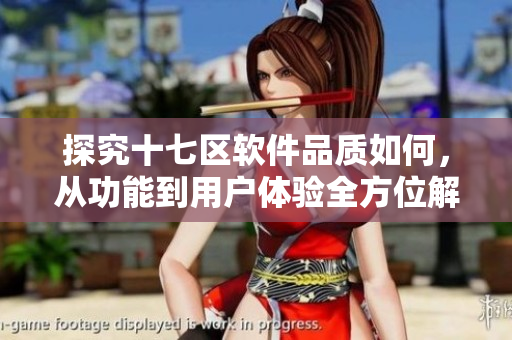 探究十七區(qū)軟件品質(zhì)如何，從功能到用戶體驗(yàn)全方位解析