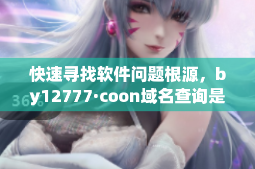 快速尋找軟件問題根源，by12777·coon域名查詢是您需要的利器！