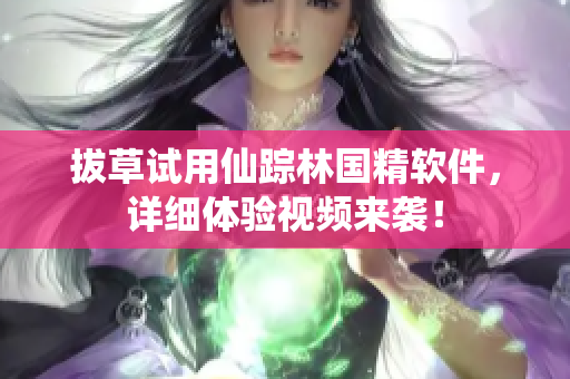 拔草試用仙蹤林國精軟件，詳細體驗視頻來襲！