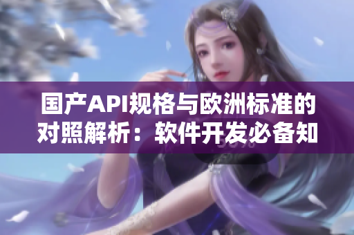 國產(chǎn)API規(guī)格與歐洲標準的對照解析：軟件開發(fā)必備知識