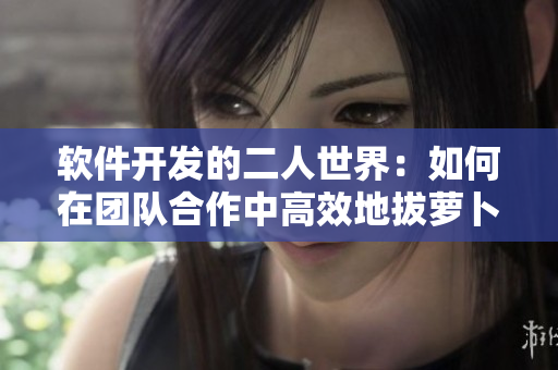 軟件開(kāi)發(fā)的二人世界：如何在團(tuán)隊(duì)合作中高效地拔蘿卜？