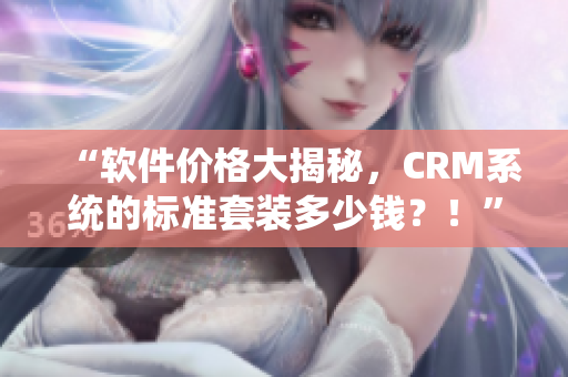 “軟件價格大揭秘，CRM系統(tǒng)的標(biāo)準(zhǔn)套裝多少錢？！”