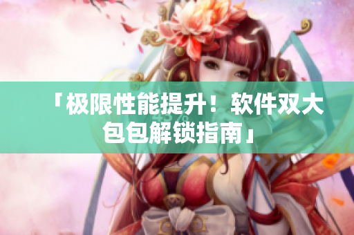 「極限性能提升！軟件雙大包包解鎖指南」