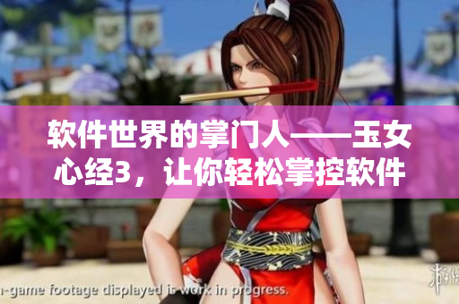 軟件世界的掌門人——玉女心經(jīng)3，讓你輕松掌控軟件江湖