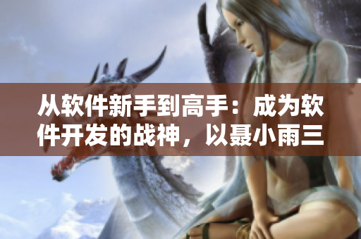 從軟件新手到高手：成為軟件開發(fā)的戰(zhàn)神，以聶小雨三部曲為例