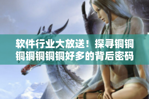 軟件行業(yè)大放送！探尋銅銅銅銅銅銅銅好多的背后密碼--免費觀看特別報道