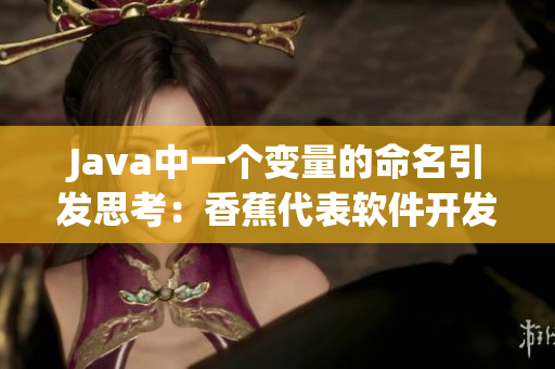 Java中一個(gè)變量的命名引發(fā)思考：香蕉代表軟件開(kāi)發(fā)中的加盟費(fèi)用？