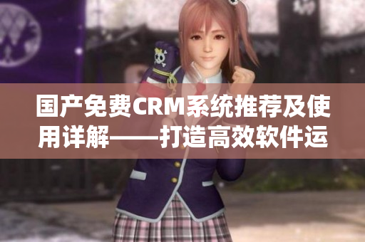 國產(chǎn)免費CRM系統(tǒng)推薦及使用詳解——打造高效軟件運營流程