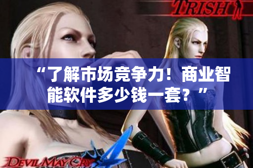 “了解市場競爭力！商業(yè)智能軟件多少錢一套？”
