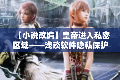 【小說改編】皇帝進入私密區(qū)域——淺談軟件隱私保護