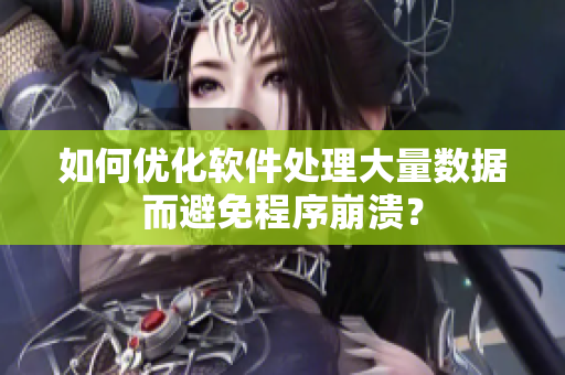 如何優(yōu)化軟件處理大量數(shù)據(jù)而避免程序崩潰？
