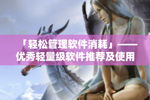 「輕松管理軟件消耗」——優(yōu)秀輕量級軟件推薦及使用小技巧
