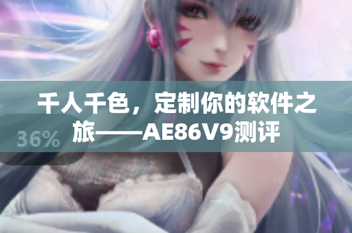 千人千色，定制你的軟件之旅——AE86V9測評