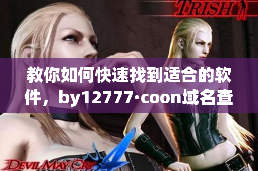 教你如何快速找到適合的軟件，by12777·coon域名查詢攻略！