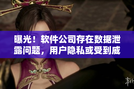 曝光！軟件公司存在數據泄露問題，用戶隱私或受到威脅