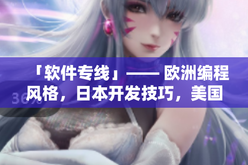 「軟件專(zhuān)線(xiàn)」—— 歐洲編程風(fēng)格，日本開(kāi)發(fā)技巧，美國(guó)營(yíng)銷(xiāo)策略
