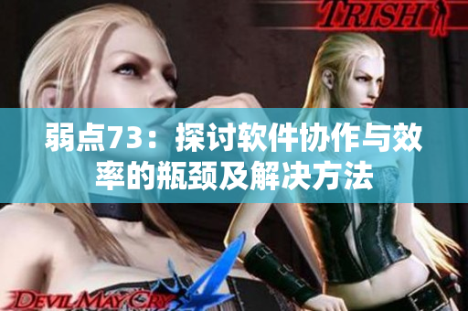 弱點73：探討軟件協(xié)作與效率的瓶頸及解決方法