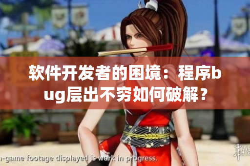 軟件開發(fā)者的困境：程序bug層出不窮如何破解？