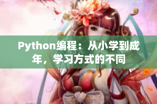 Python編程：從小學(xué)到成年，學(xué)習(xí)方式的不同