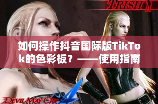 如何操作抖音國(guó)際版TikTok的色彩板？——使用指南