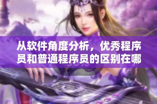從軟件角度分析，優(yōu)秀程序員和普通程序員的區(qū)別在哪？