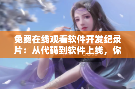 免費在線觀看軟件開發(fā)紀錄片：從代碼到軟件上線，你需要了解的全過程。