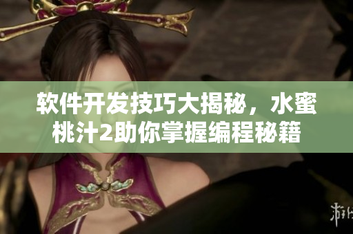 軟件開發(fā)技巧大揭秘，水蜜桃汁2助你掌握編程秘籍