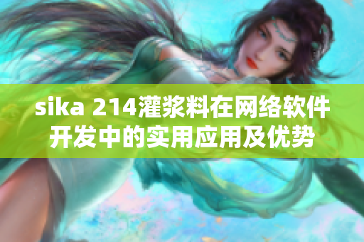 sika 214灌漿料在網(wǎng)絡(luò)軟件開(kāi)發(fā)中的實(shí)用應(yīng)用及優(yōu)勢(shì)