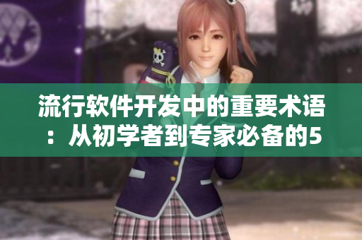 流行軟件開發(fā)中的重要術(shù)語(yǔ)：從初學(xué)者到專家必備的50個(gè)詞匯