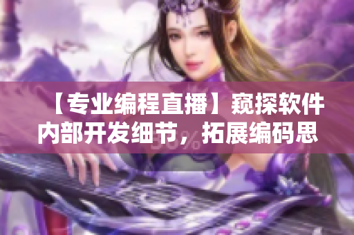 【專業(yè)編程直播】窺探軟件內(nèi)部開發(fā)細節(jié)，拓展編碼思路