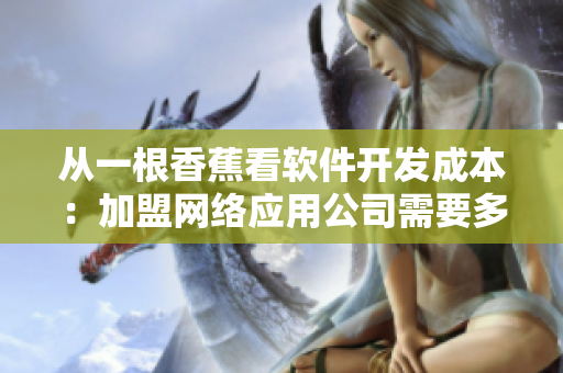 從一根香蕉看軟件開(kāi)發(fā)成本：加盟網(wǎng)絡(luò)應(yīng)用公司需要多少投資？