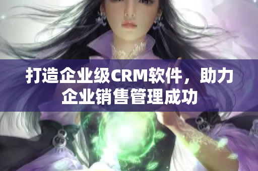 打造企業(yè)級(jí)CRM軟件，助力企業(yè)銷售管理成功