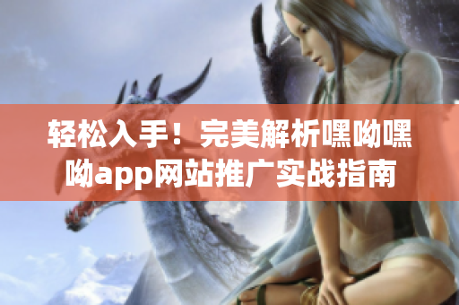 輕松入手！完美解析嘿呦嘿呦app網(wǎng)站推廣實戰(zhàn)指南