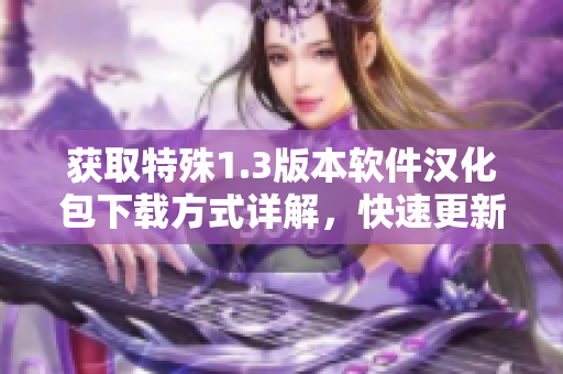獲取特殊1.3版本軟件漢化包下載方式詳解，快速更新版本體驗最新功能